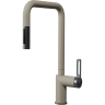Смеситель для кухни GRANULA 8173 пирит с выдвижным изливом 8173 PIPIT